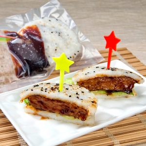 香煎米香猪肉堡